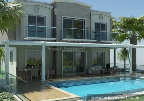 Villa met prive zwembad en garage op slechts 50 m afstand van Gumusluk strand