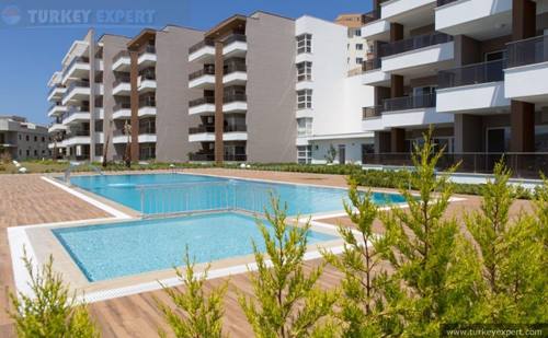 Luxe woning met 2 slaapkamers in het stadscentrum Kusadasi met een ondergrondse parkeergarage