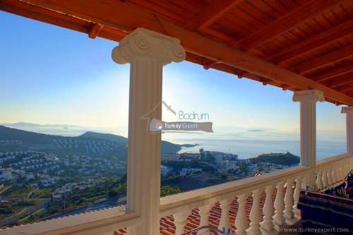 Gemeubileerd vakantiehuis in Bodrum Gumusluk met prachtig uitzicht op zee