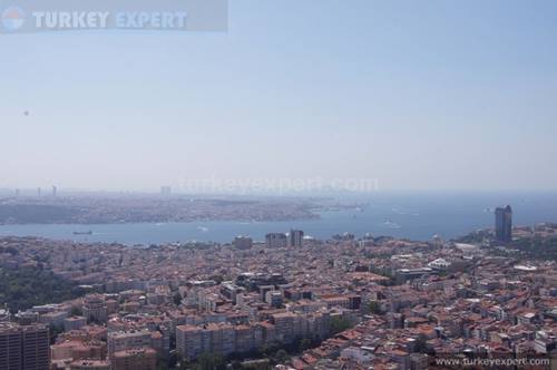 Luxe appartement met adembenemend uitzicht op Bosporus in het hart van Istanbul, Sisli Plaza, 37e verdieping