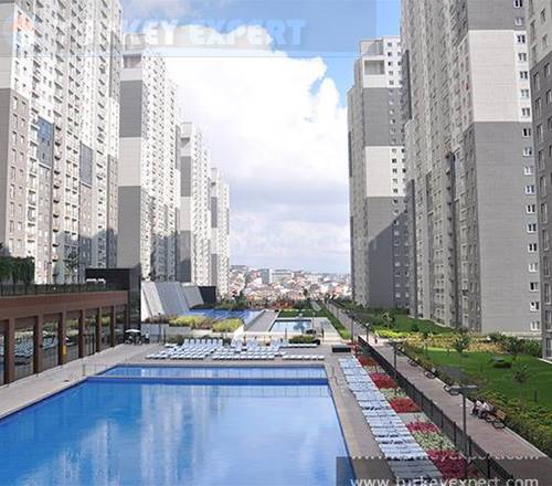Appartement in Istanbul te koop op de 27e verdieping met panoramisch uitzicht op de stad