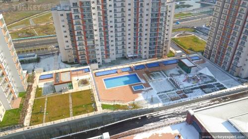 Appartement te koop in Istanbul Bahcesehir in een residentieel project met volledige dienstverlening