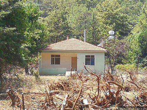 2 hectare grond met een huis erop te koop in Antalya, 1 km naar de zee