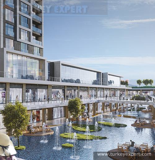 Stylish apartments with sea and lake view in Avenue Istanbul project