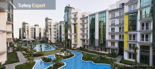Duplex apartment with a garden for sale in the Dap Space Center complex, Istanbul
