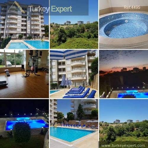 Apartment in Alanya for sale with pool view