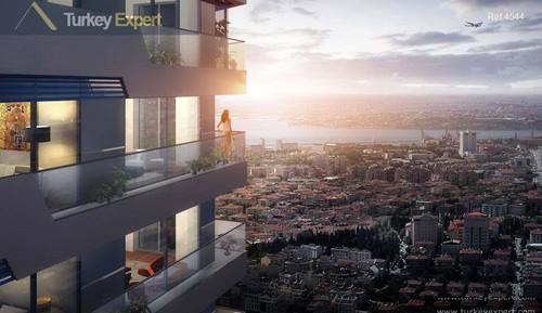 Turnkey Bosphorus view residences in Istanbul Kadikoy with installment plan