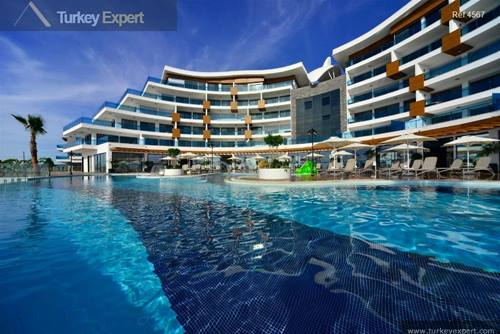 Luxury Alanya apartments for sale in a modern complex, open sea views