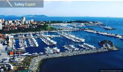Bagdat Street and Kalamis Marina Residences with uninterrupted views to the sea and park, Istanbul