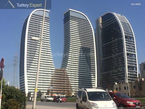 Bargain priced studio apartment for sale in Istanbul, on the 17th floor