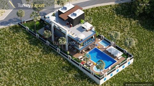 Private villa in Alanya for sale with mountain views