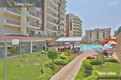 Alanya apartments on a nicely maintained holiday resort