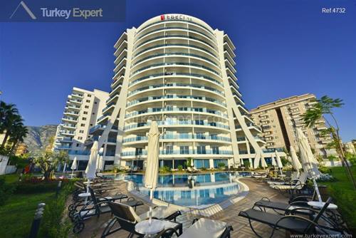 Alanya apartments for sale next to the sandy beach