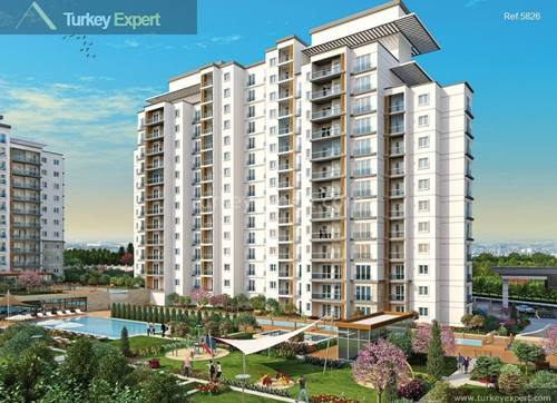 Apartments for sale in a family friendly project in Istanbul, surrounded by green with government assurance