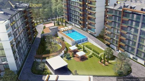 Elegant sea-view apartments with a summer house environment in Mimaroba