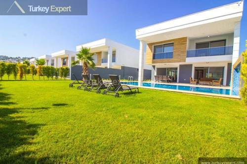 Modern villa for sale with private pool in Kusadasi Long Beach