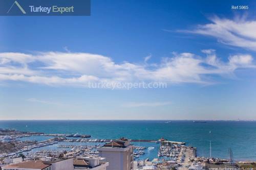 Breathtaking marina and sea view combined in this Kalamis apartment.
