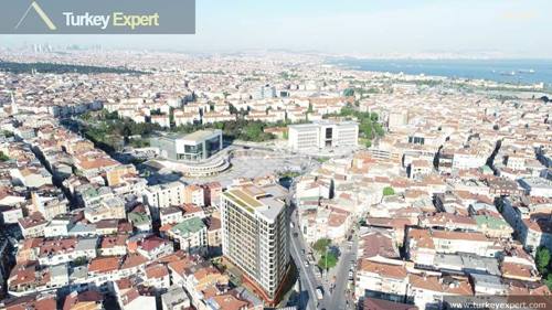 City center modern apartments with payment plans for sale in Istanbul Zeytinburnu