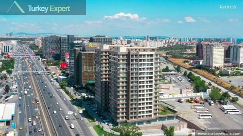 Completed apartments in Istanbul next to the airport ready to move in