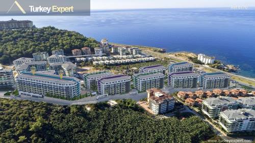 Sea view apartments in Alanya with facilities and close to the airport