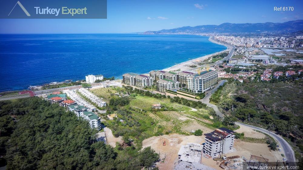 Sea view apartments in Alanya with facilities and close to the airport