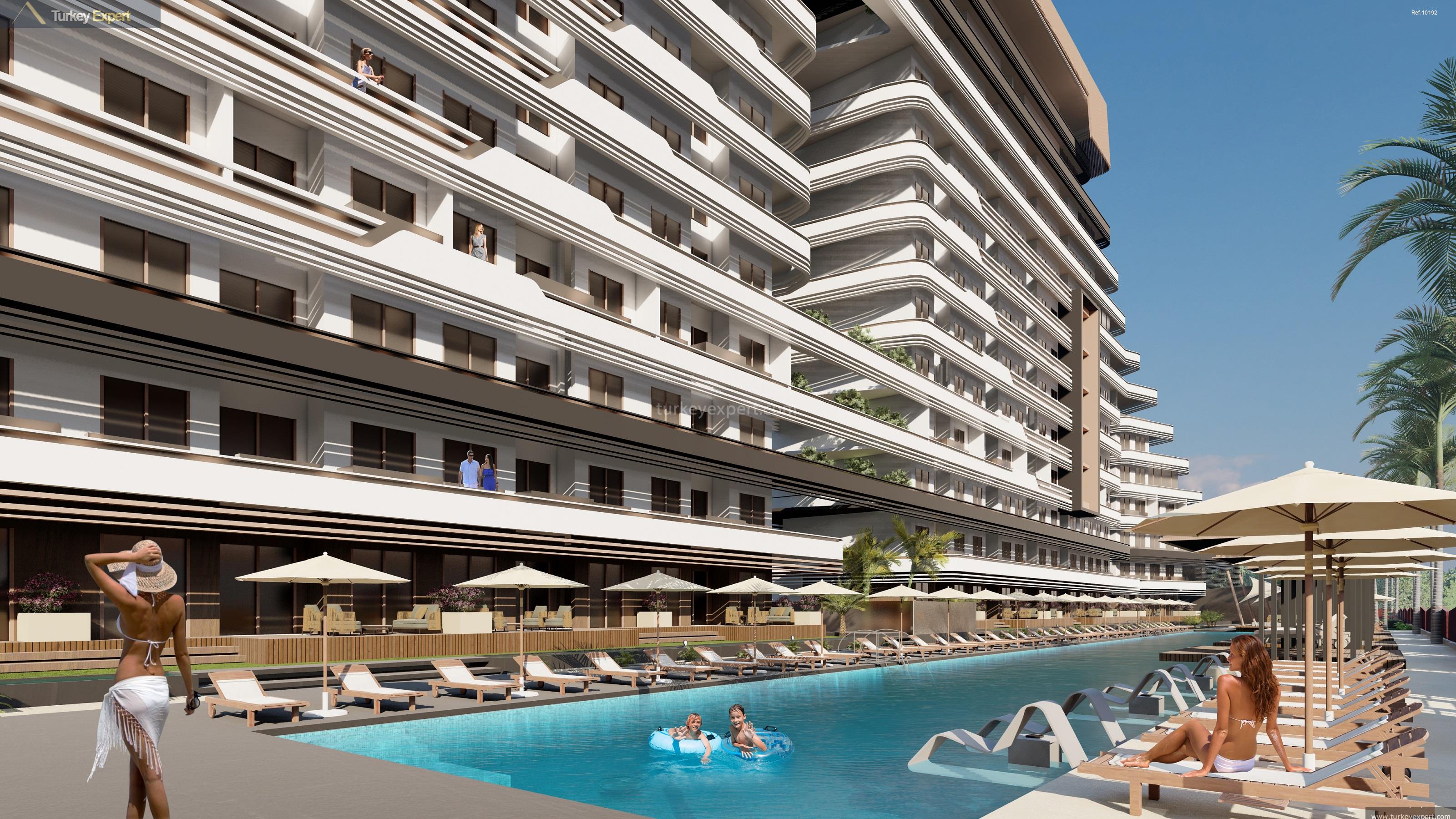 apartments for sale in a hotel concept complex in antalya10