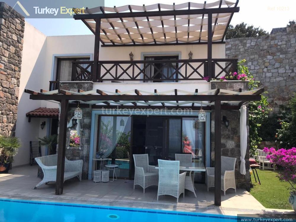 villa in bodrum gumusluk with a private pool and panoramic4