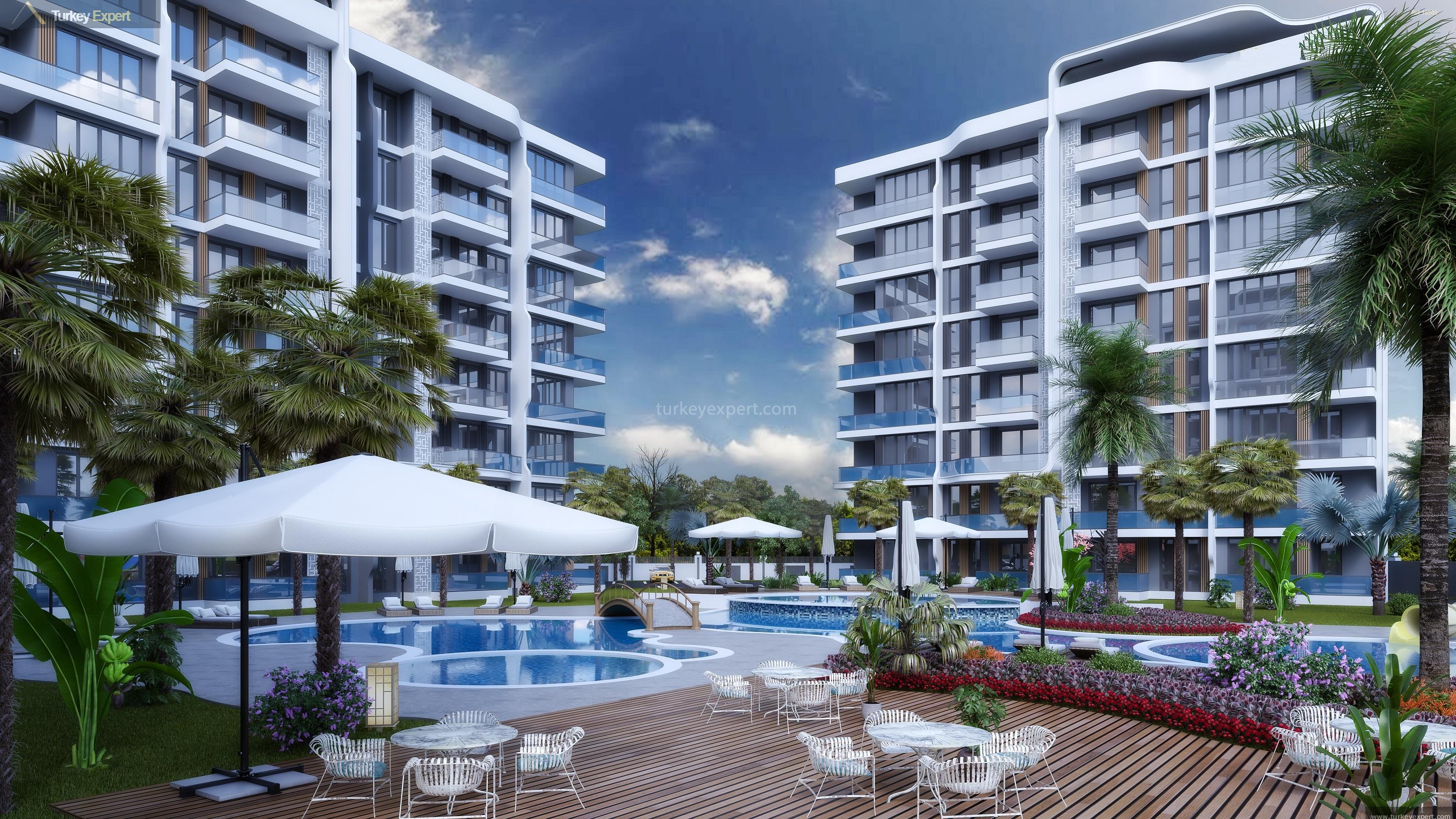 splendid apartments in a residential complex in antalya with facilities53