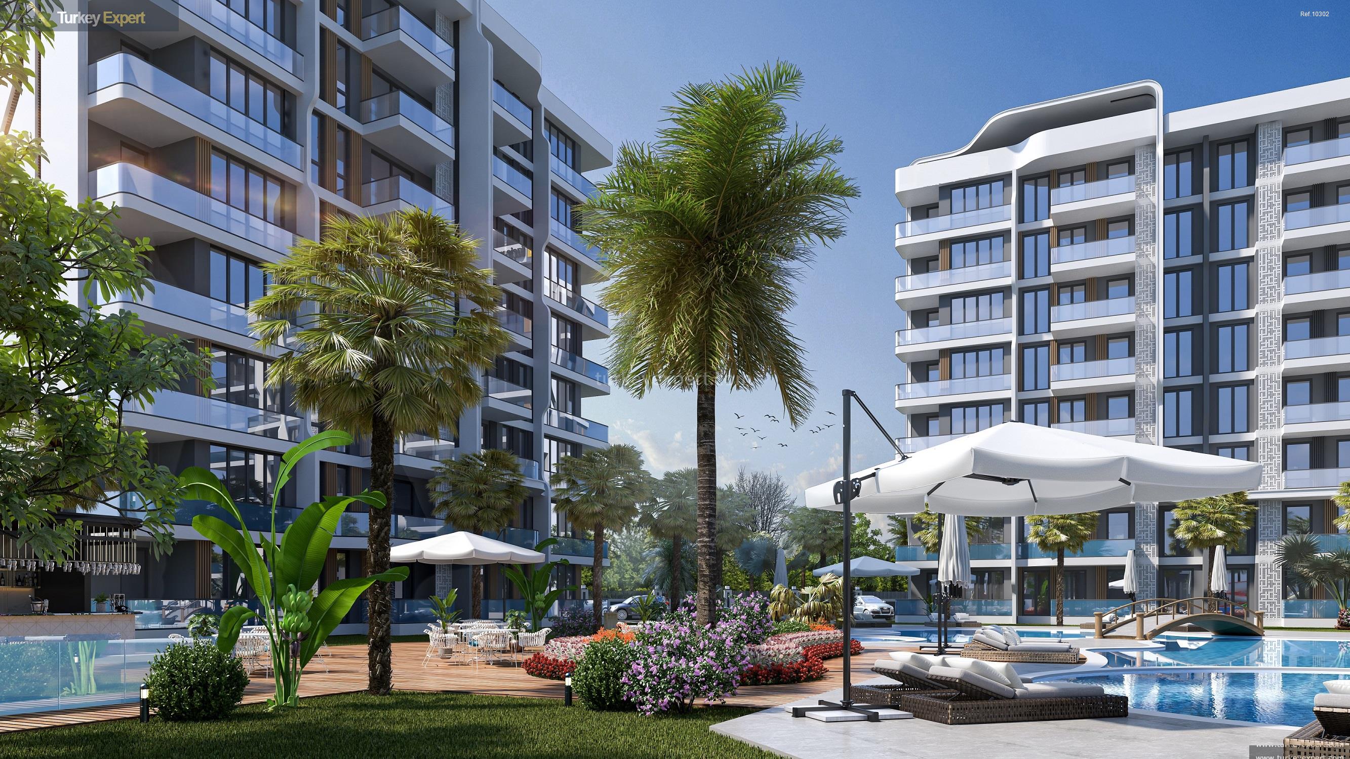 splendid apartments in a residential complex in antalya with facilities61