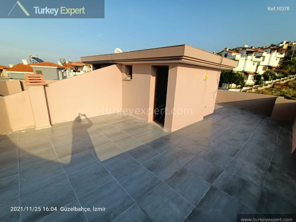 triplex villa with a private garden and terrace in izmir14