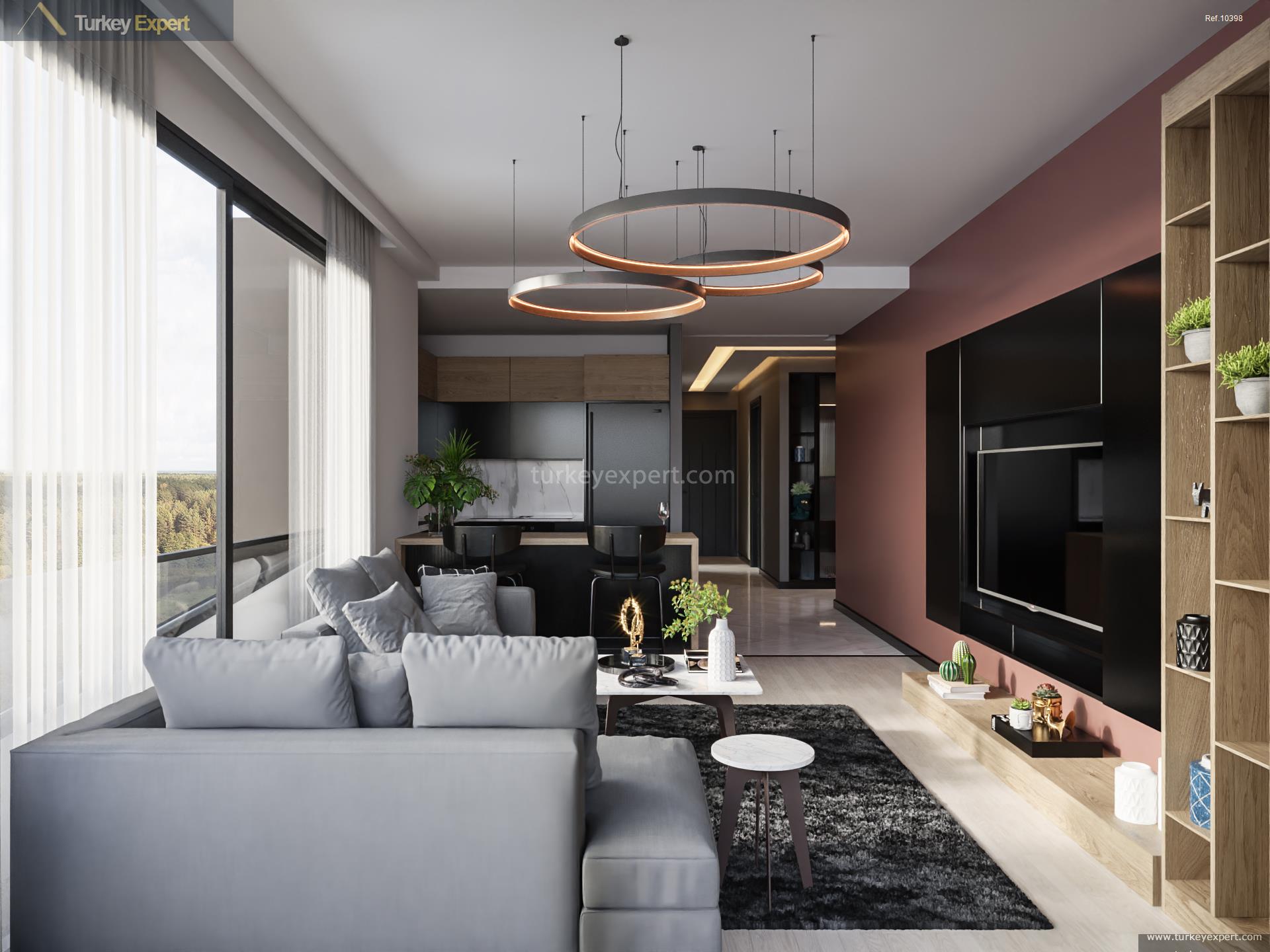 New apartments in Mersin with the sea, mountain, and city views 1