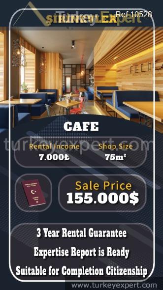 cafe for sale in istanbul bahcelievler with rental income1