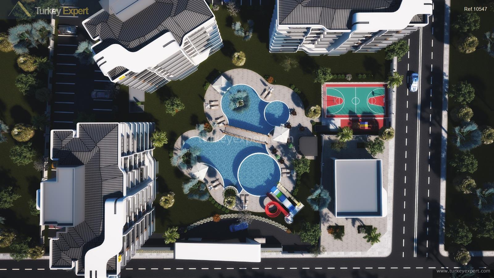 New apartments for sale in Antalya with pool, social facilities, and installment plans 0