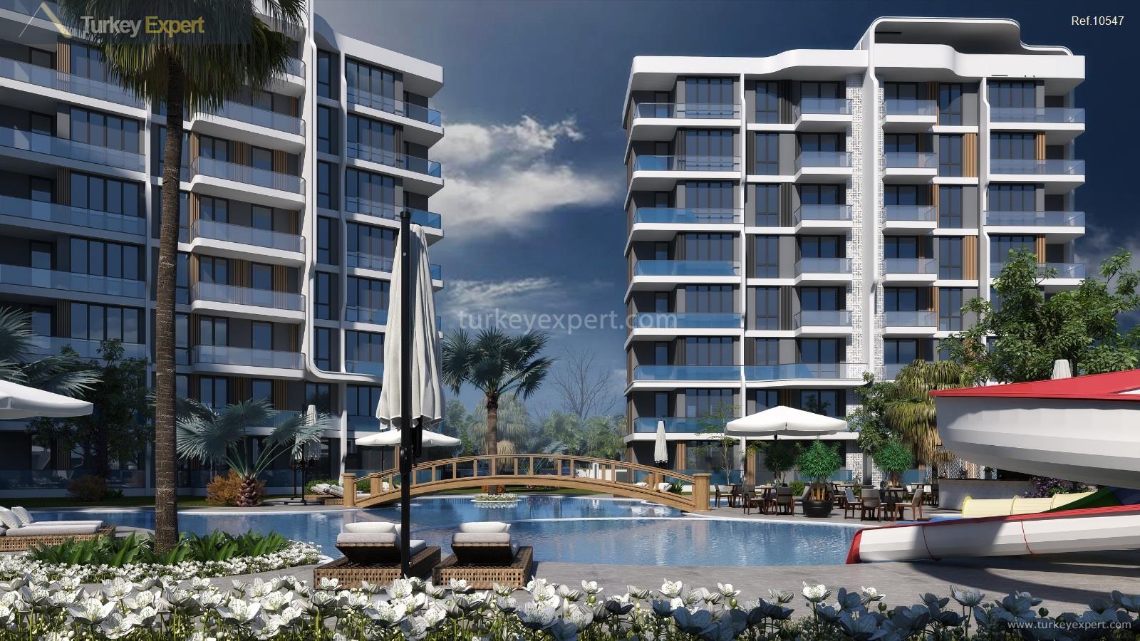 modern apartments in a complex in antalya altinbas with various12