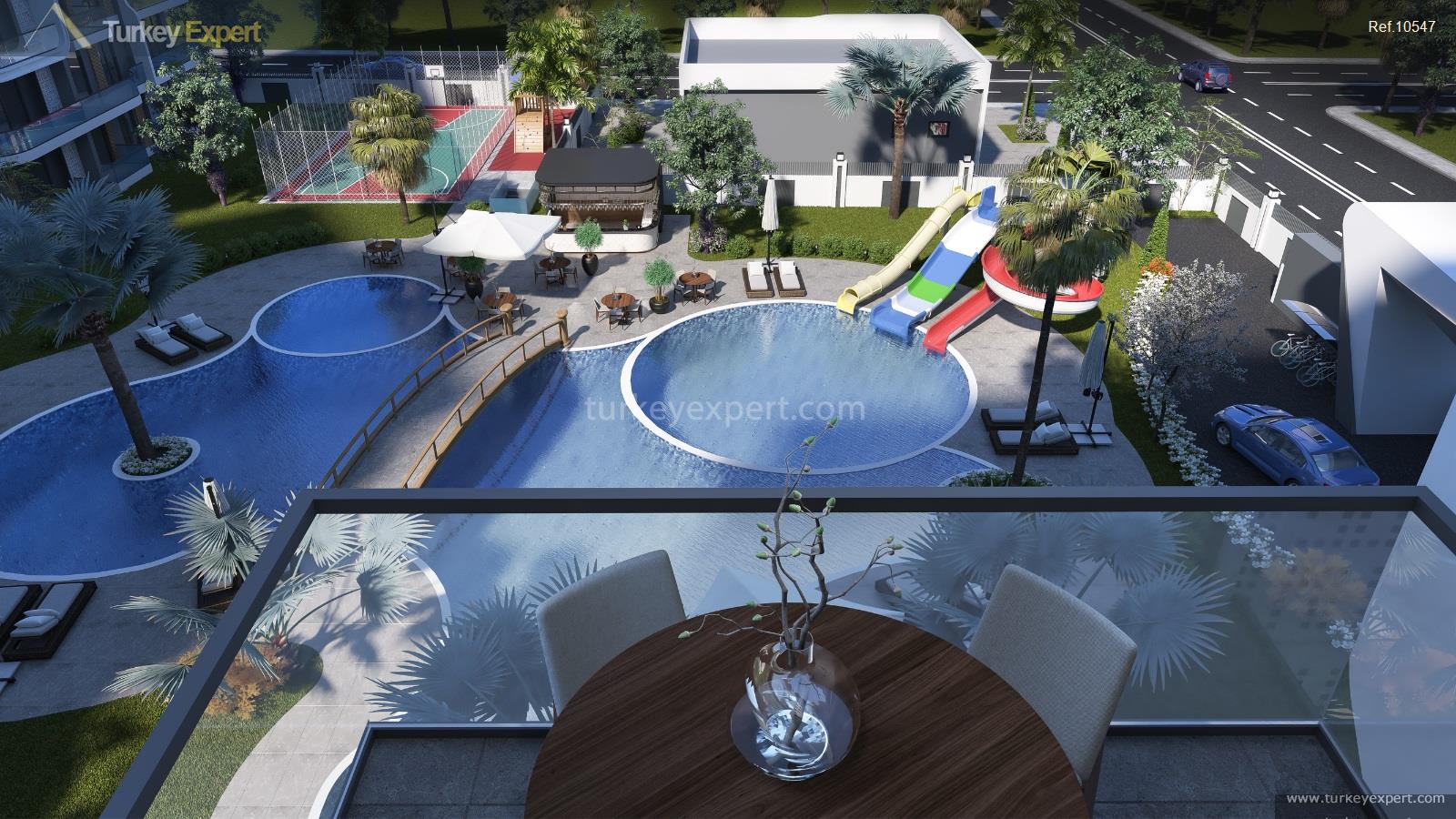 New apartments for sale in Antalya with pool, social facilities, and installment plans 1