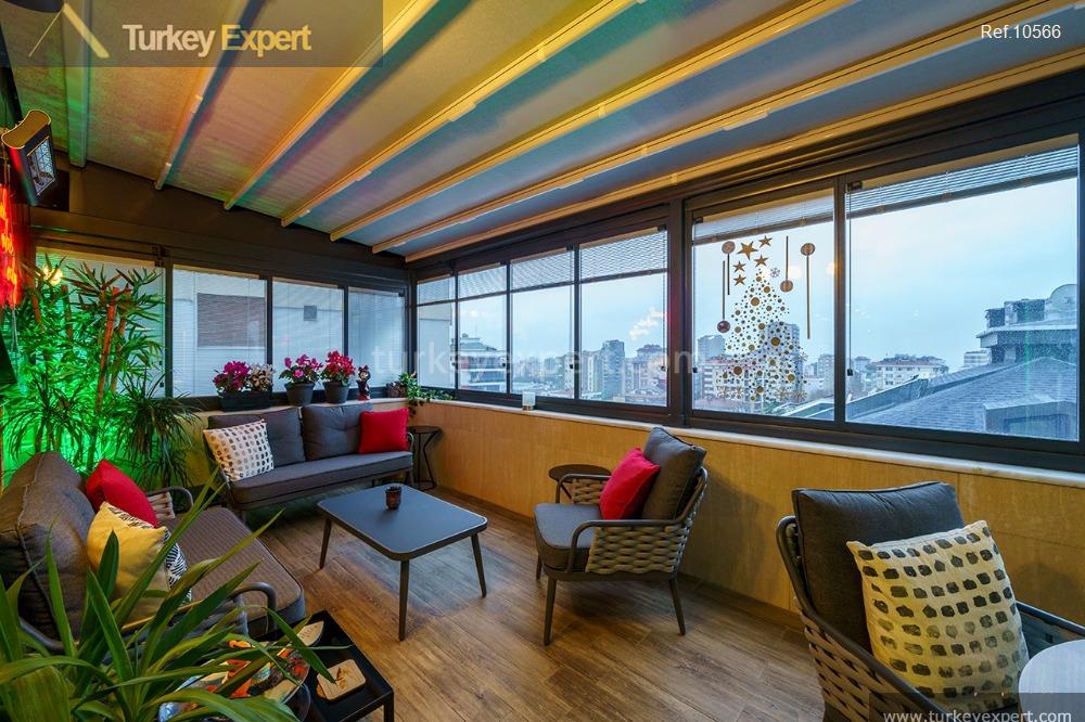 spacious penthouse with two large terraces in kadikoy istanbul14