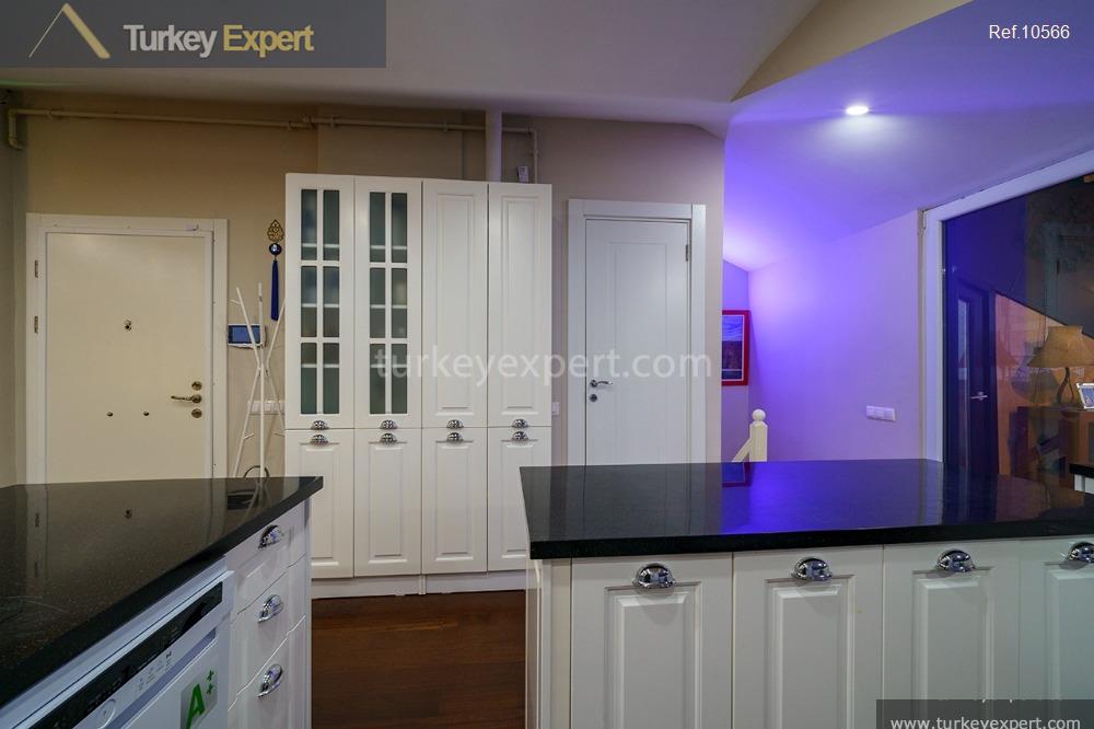 spacious penthouse with two large terraces in kadikoy istanbul6