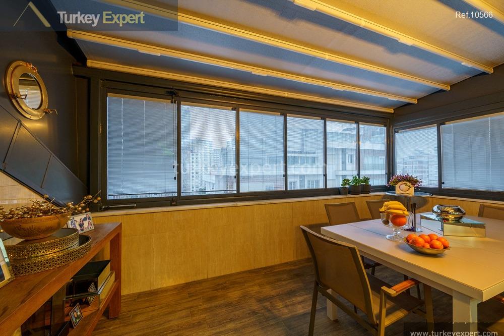 spacious penthouse with two large terraces in kadikoy istanbul9