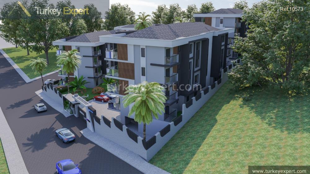 residential project of luxurious apartments in a green environment in36