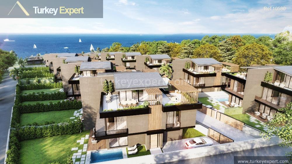 3luxurious triplex villas with sea view for sale in istanbul22