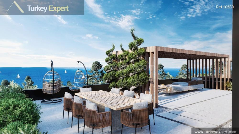 Luxurious triplex villas with sea view for sale in Istanbul Buyukcekmece, installment plans available 0