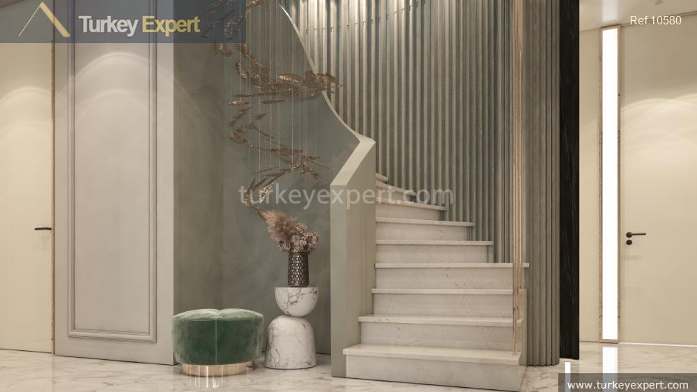 luxurious triplex villas with sea view for sale in istanbul55