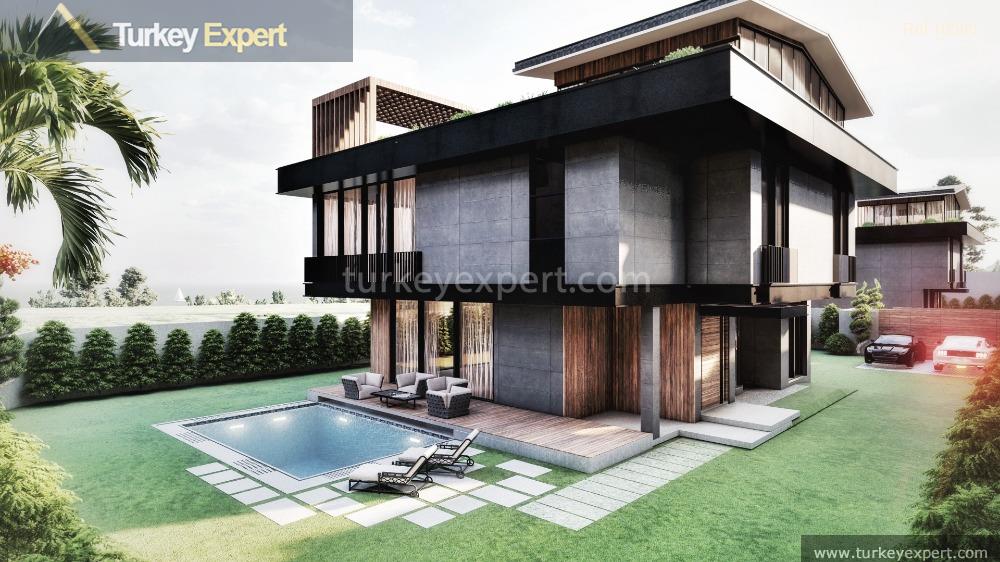 Luxurious triplex villas with sea view for sale in Istanbul Buyukcekmece, installment plans available 3