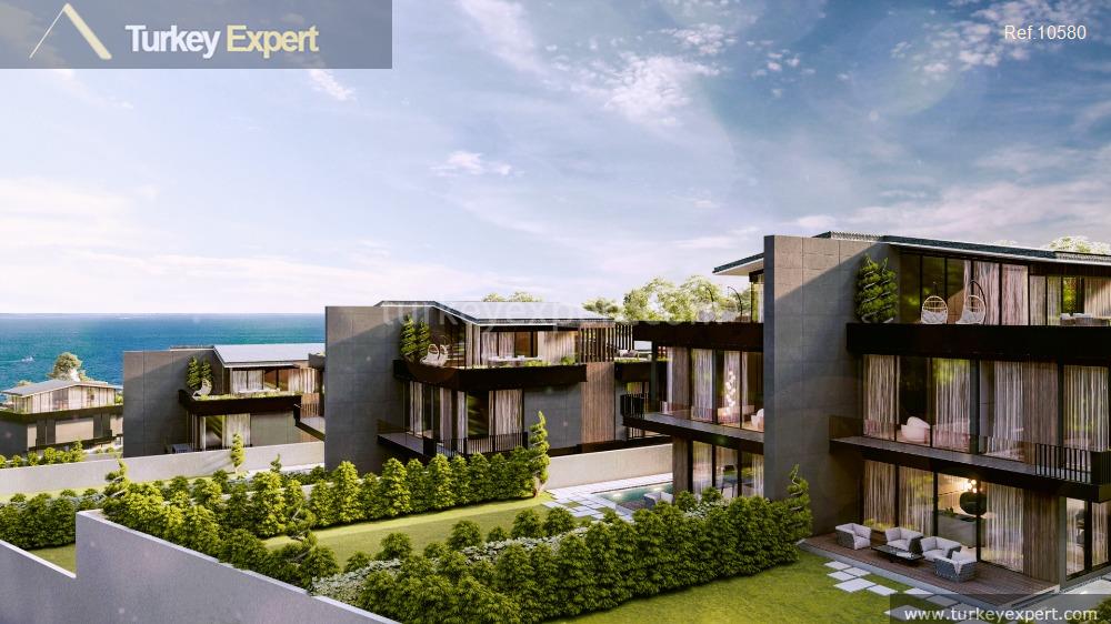 luxurious triplex villas with sea view for sale in istanbul76