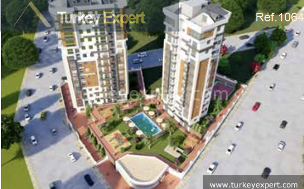 New apartments for sale in Kartal on the Asian side of Istanbul, in a complex with social facilities 0