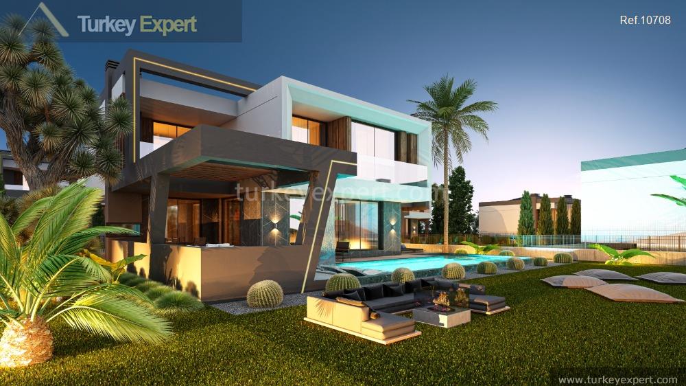modern villas with private pool and garage close to the11
