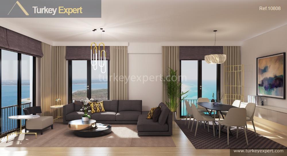 Modern apartments in Istanbul Kartal with fascinating sea views 0