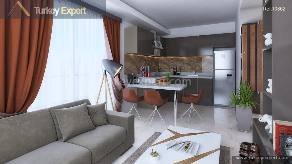Comfortable one-bedroom apartments in a complex for sale in Alanya 2