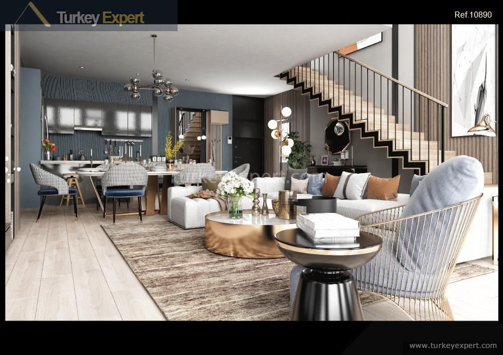 Spacious loft apartments 650 meters from the sea for sale in Alanya Mahmutlar 2