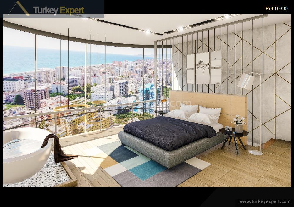 Spacious loft apartments 650 meters from the sea for sale in Alanya Mahmutlar 3